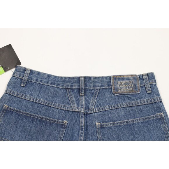 Deadstock Vtg 90s Marithe Francois Girbaud Mens 32 Loose Denim Jean Shorts Blue - Picture 8 of 11